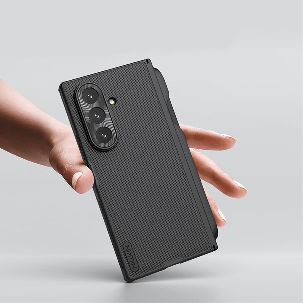 Puzdro pre Samsung Galaxy Z Fold7 F966, Nillkin, Super Frosted Shield s držiakom na pero, čierne