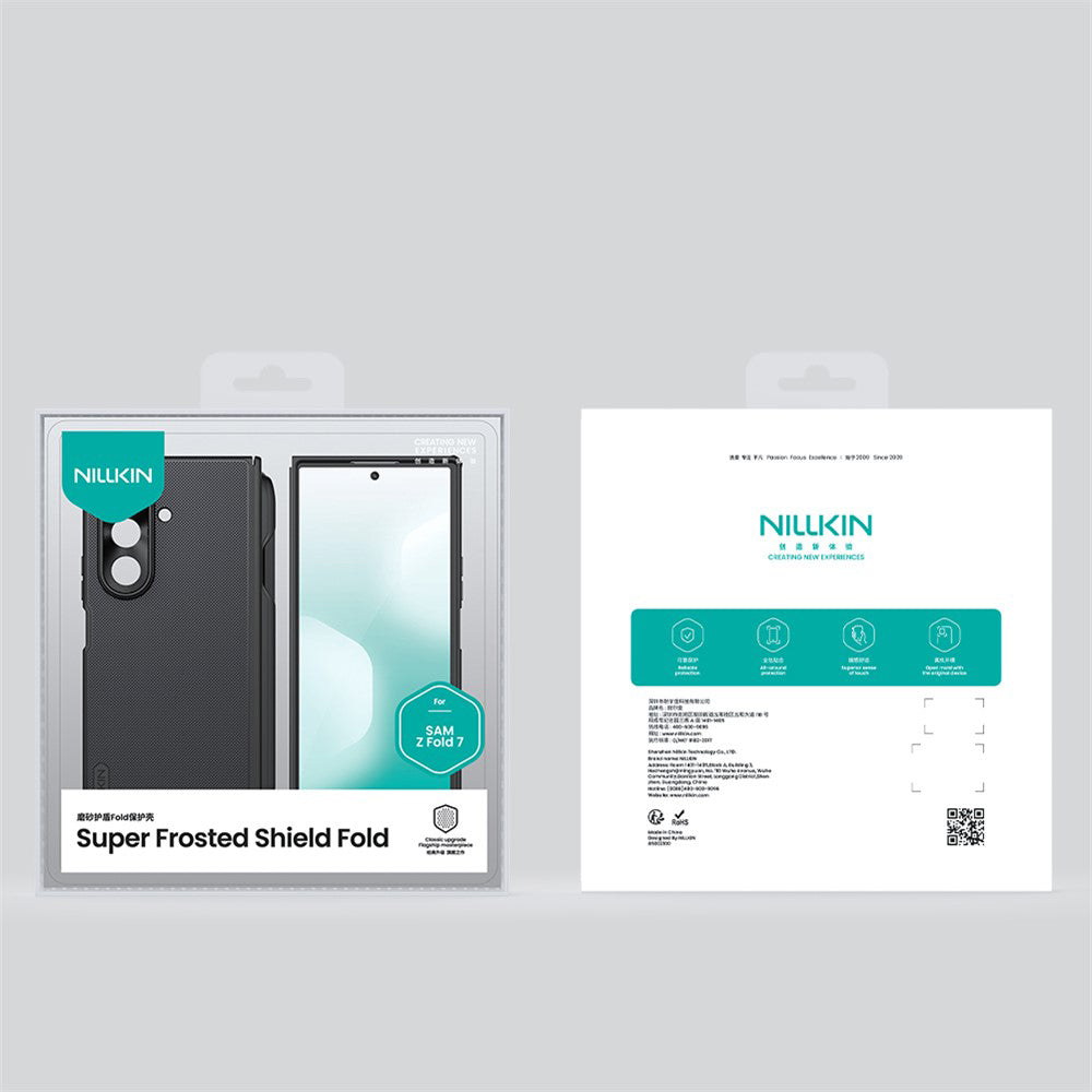 Puzdro pre Samsung Galaxy Z Fold7 F966, Nillkin, Super Frosted Shield s držiakom na pero, čierne