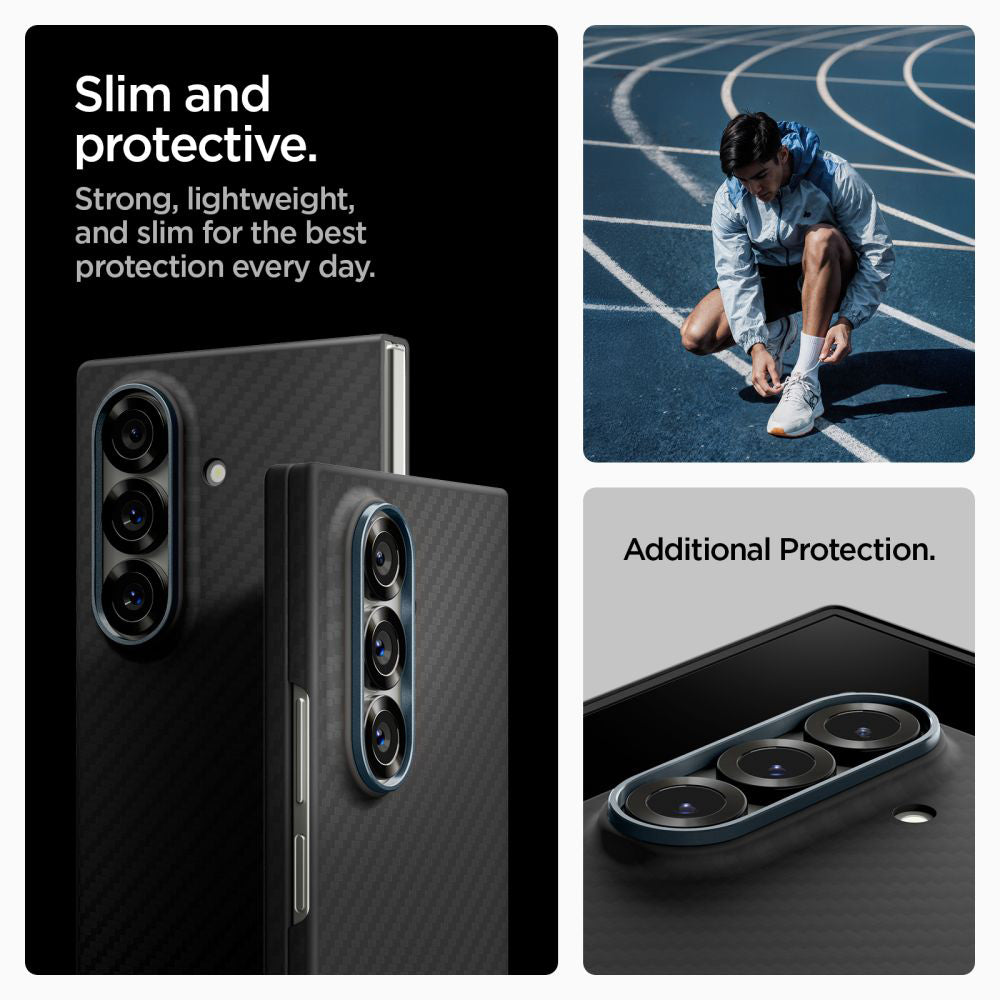 Puzdro pre Samsung Galaxy Z Fold7 F966, Spigen, Air Skin, Čierne ACS09555