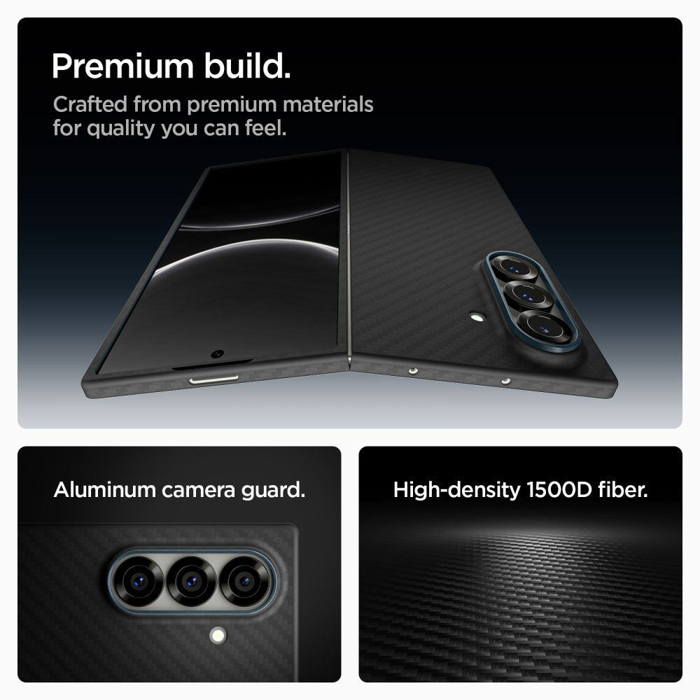 Puzdro pre Samsung Galaxy Z Fold7 F966, Spigen, Air Skin, Čierne ACS09555