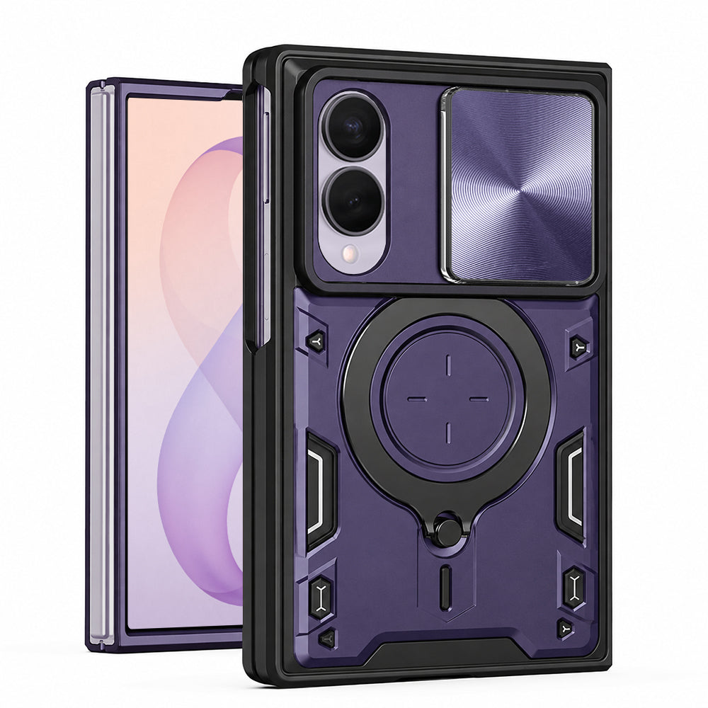 Puzdro pre Samsung Galaxy Z Fold8 F971, Techsuit, CamGuard Pro, fialové