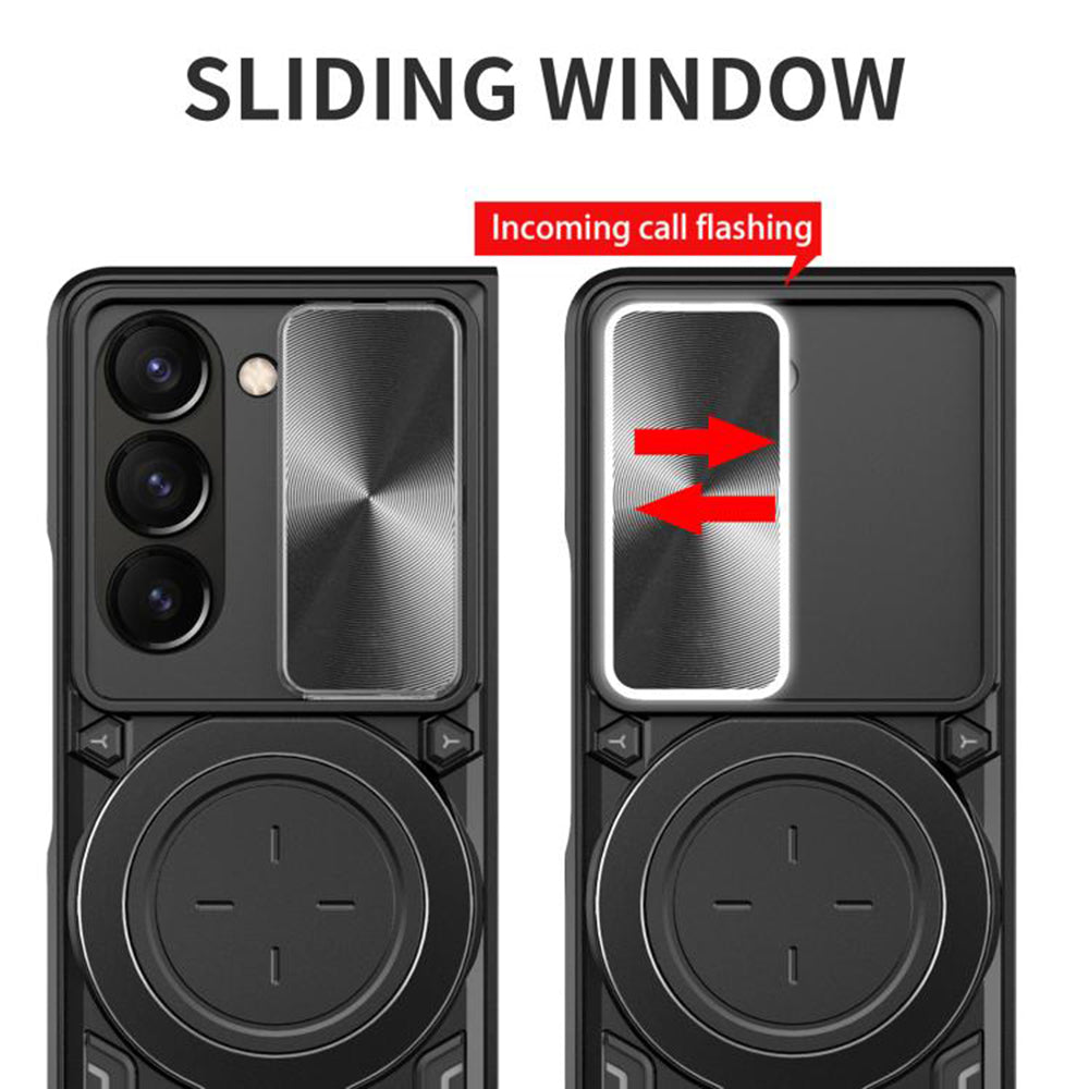Puzdro na Samsung Galaxy Z Fold8 F971, Techsuit, CamGuard Pro, Ružovo-zlaté