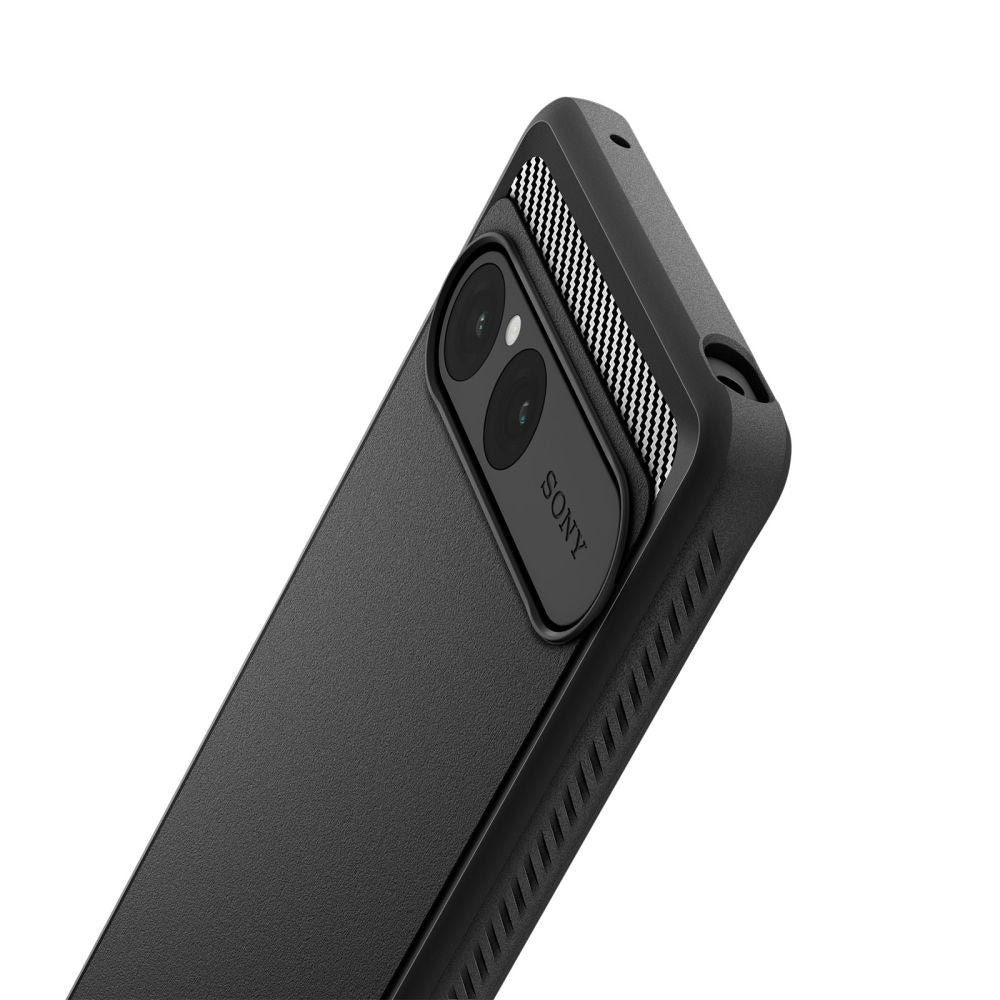 Puzdro pre Sony Xperia 10 VII, Spigen, Rugged Armor, Čierne