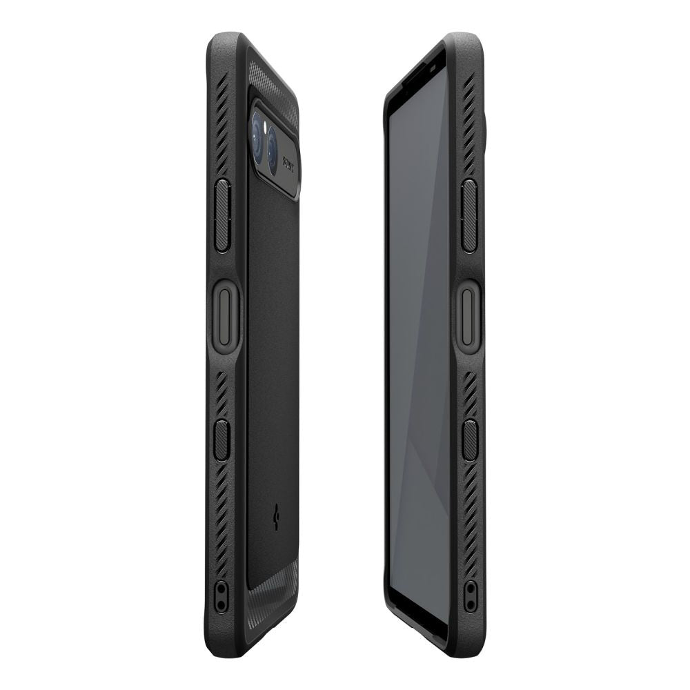 Puzdro pre Sony Xperia 10 VII, Spigen, Rugged Armor, Čierne