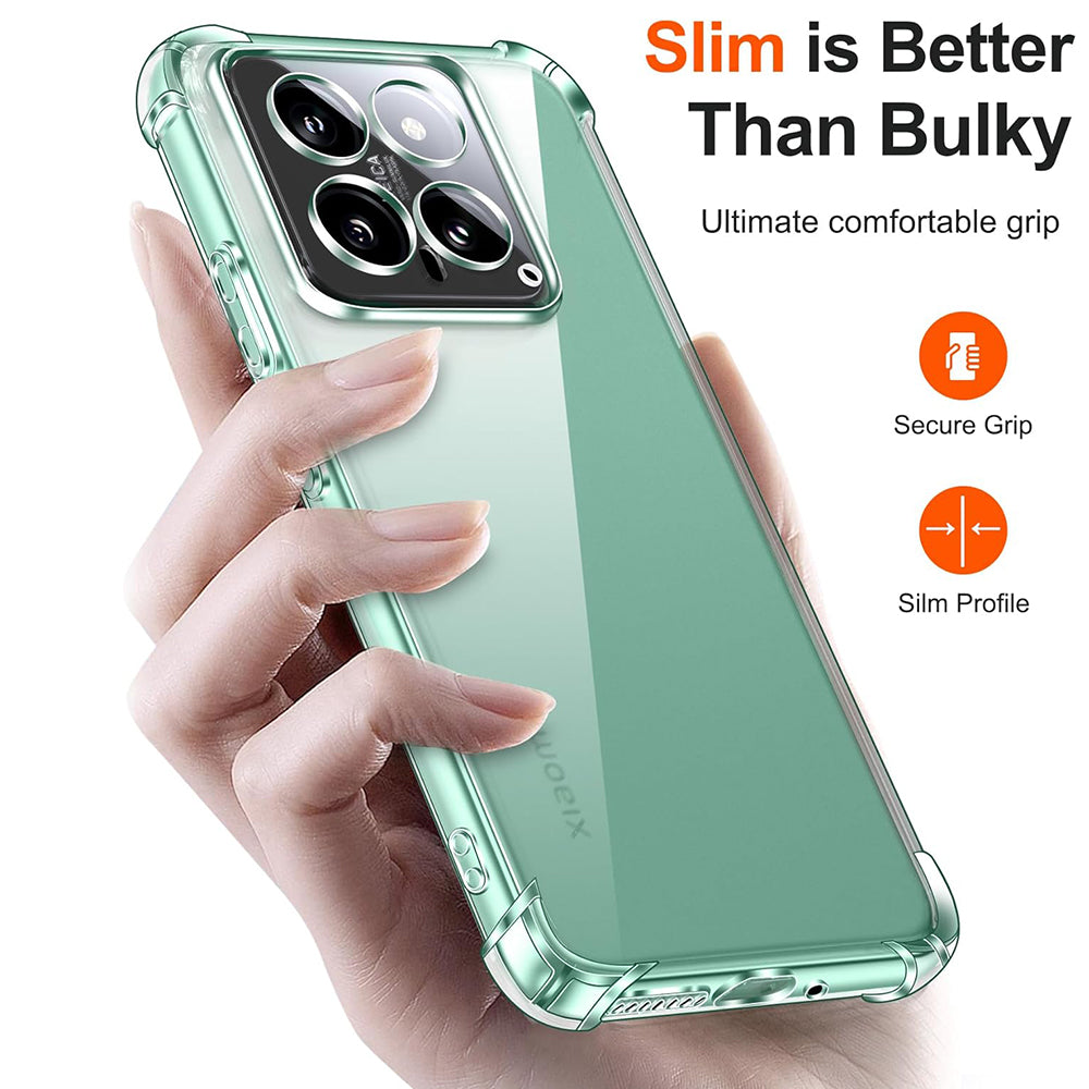Puzdro pre Xiaomi 14 Pro, Techsuit, Shockproof Clear, Transparent