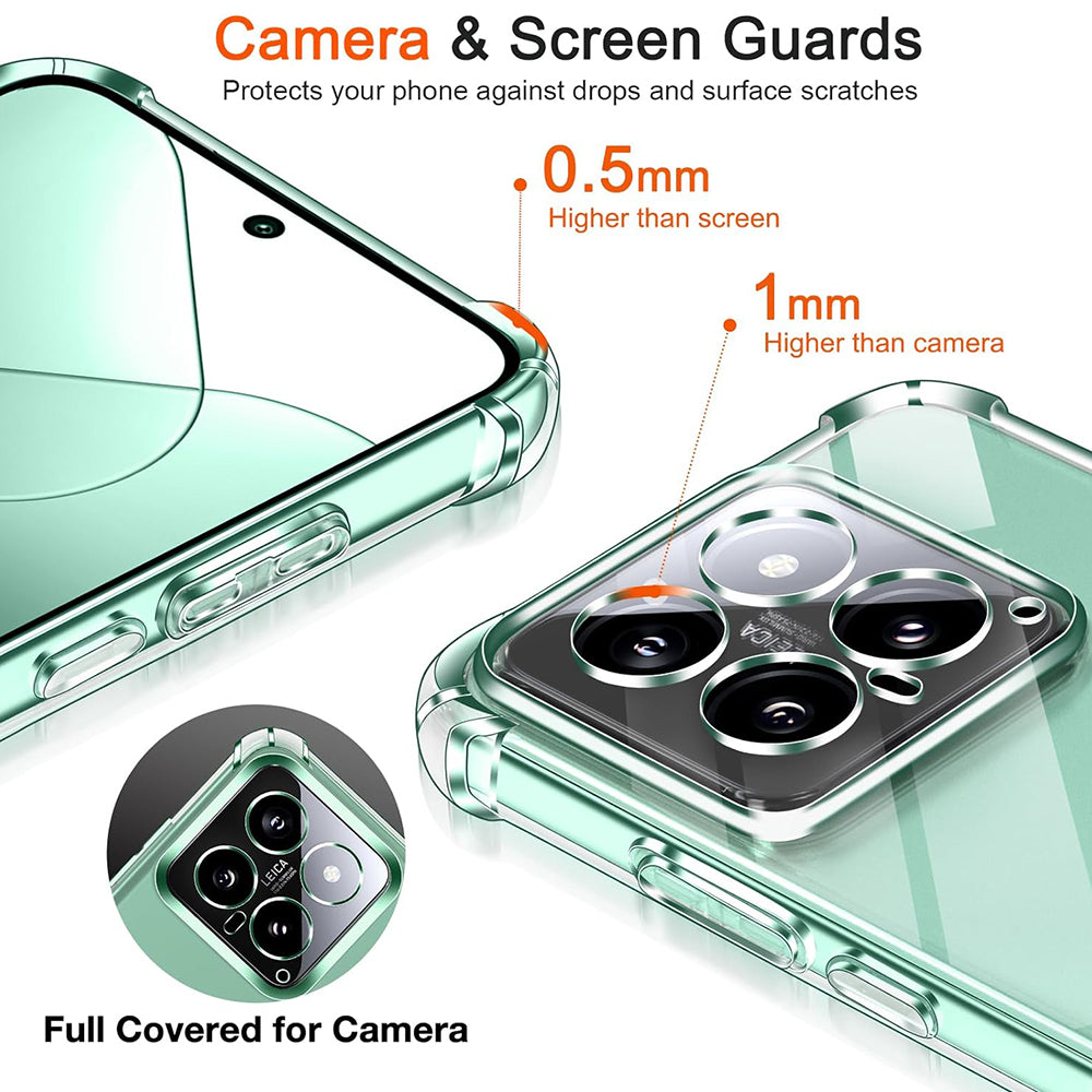 Puzdro pre Xiaomi 14 Pro, Techsuit, Shockproof Clear, Transparent