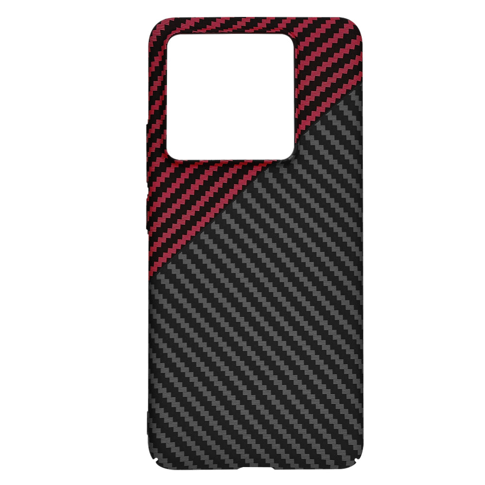 Puzdro pre Xiaomi 14T Pro, Techsuit, Carbonite FiberShell, Čierna Červená