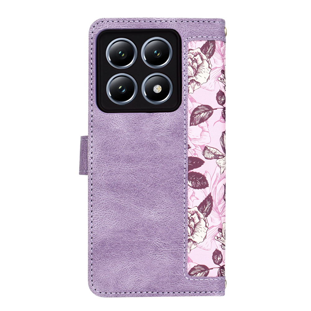 Puzdro pre Xiaomi 14T Pro, Techsuit, FlipCraft, Fialová