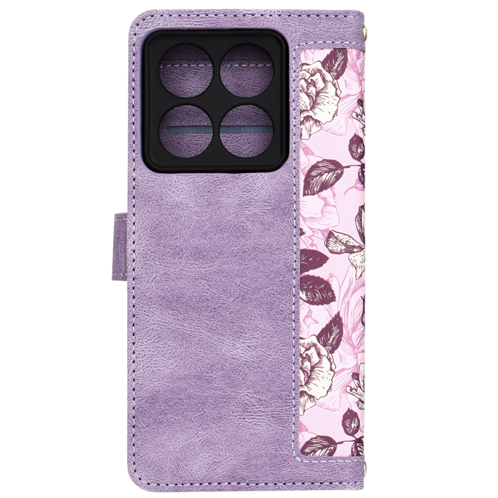 Puzdro pre Xiaomi 14T Pro, Techsuit, FlipCraft, Fialová