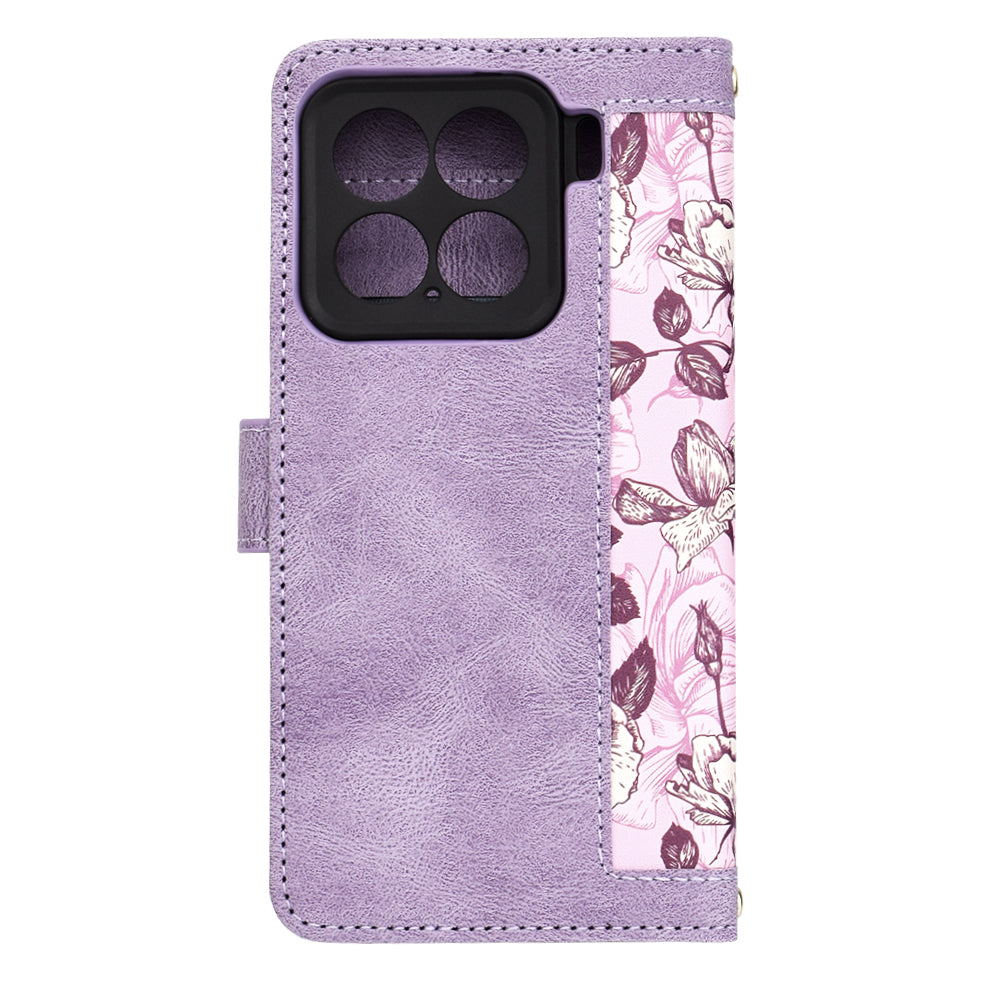 Puzdro pre Xiaomi 15, Techsuit, FlipCraft, Fialová