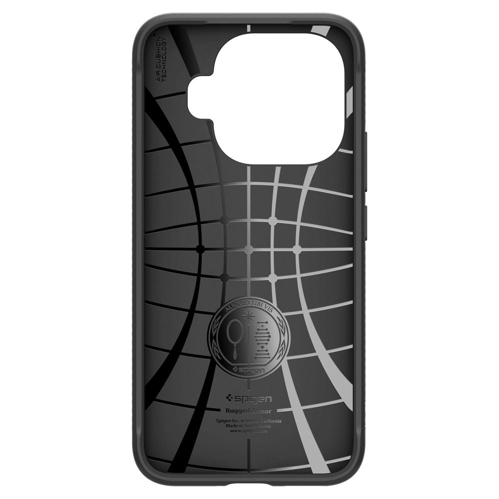 Puzdro pre Xiaomi 15T Pro, Spigen, Rugged Armor, Čierne ACS11152
