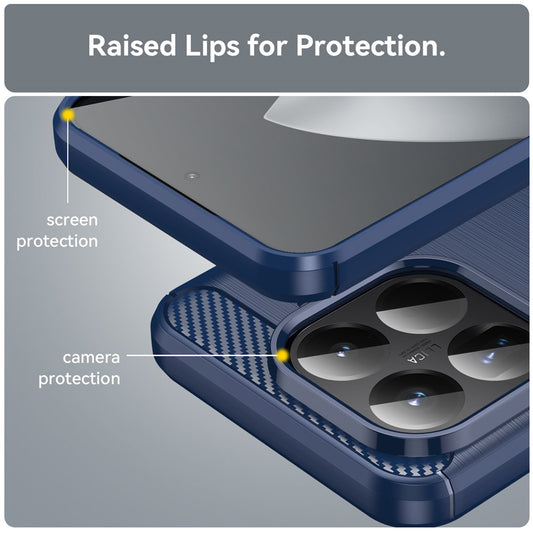 Puzdro pre Xiaomi 15T Pro, Techsuit, Carbon, Modrá