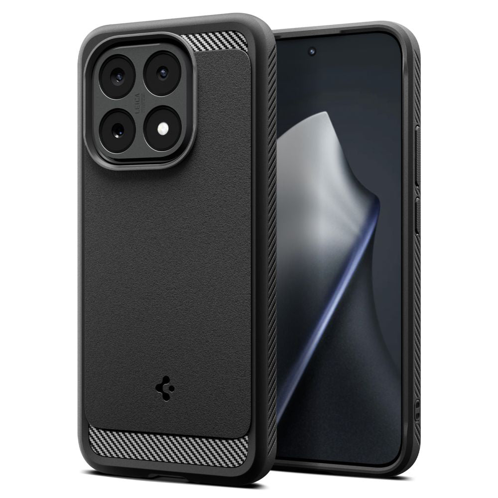 Puzdro pre Xiaomi 15T, Spigen, Rugged Armor, Matná čierna ACS10459