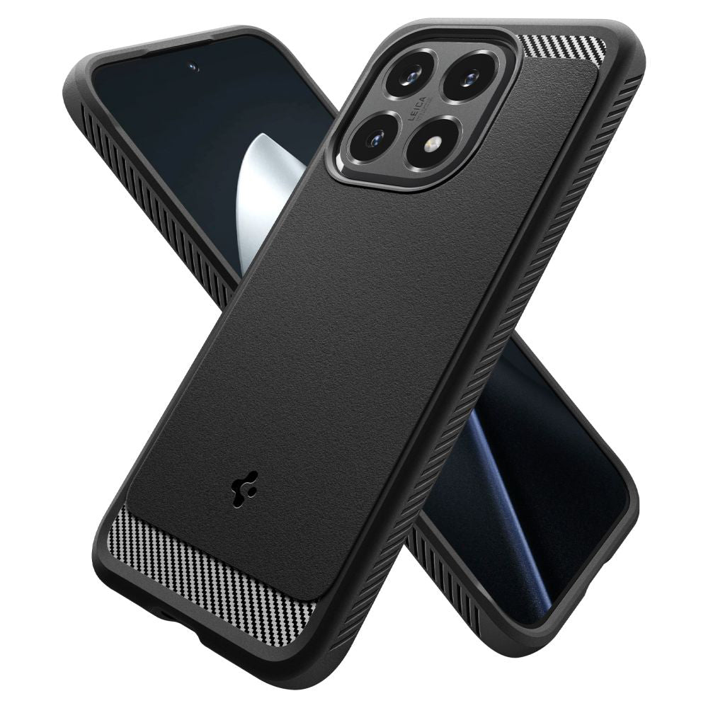 Puzdro pre Xiaomi 15T, Spigen, Rugged Armor, Matná čierna ACS10459