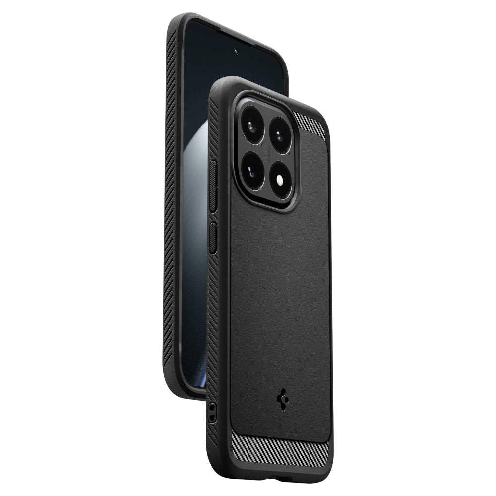 Puzdro pre Xiaomi 15T, Spigen, Rugged Armor, Matná čierna ACS10459