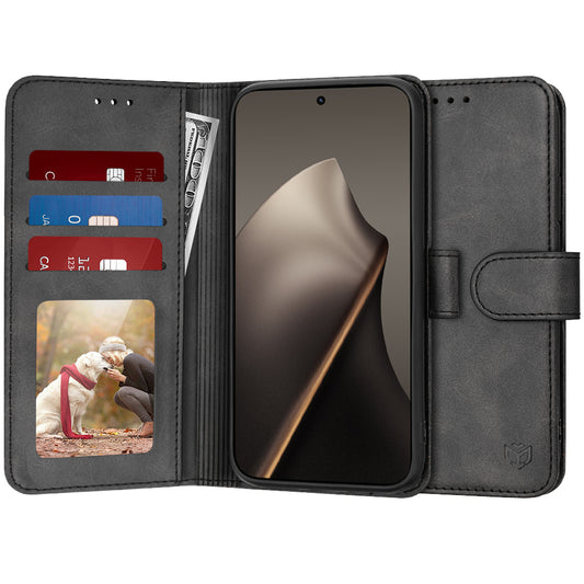 Puzdro pre Xiaomi 15T, Techsuit, Diary Book, Čierne