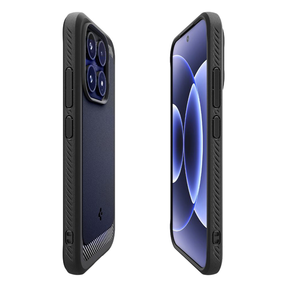 Puzdro pre Xiaomi 17, Spigen, Rugged Armor, Matná Čierna ACS10458