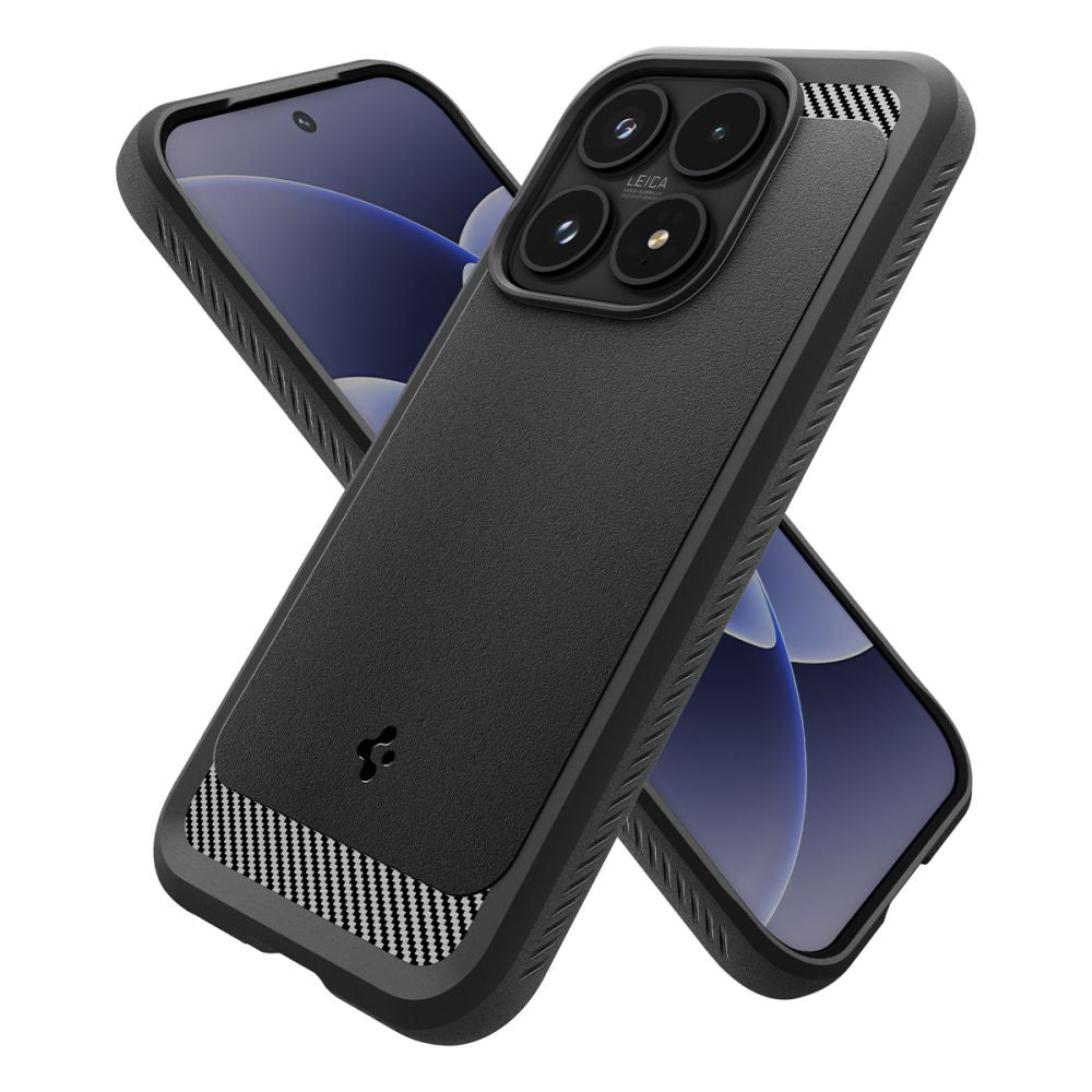Puzdro pre Xiaomi 17, Spigen, Rugged Armor, Matná Čierna ACS10458
