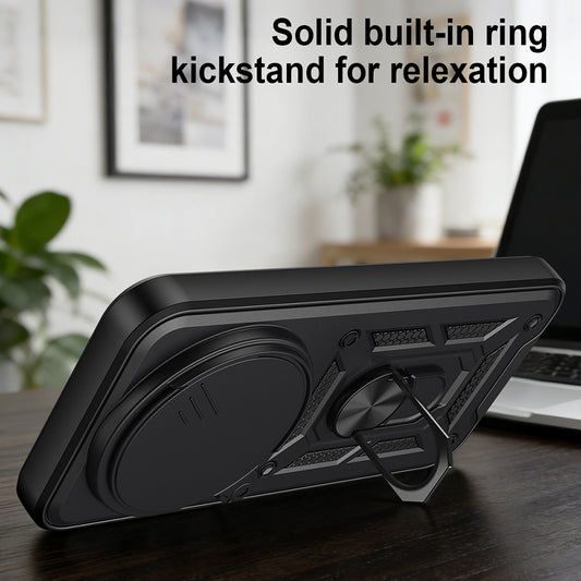 Puzdro pre Xiaomi 17 Ultra, Techsuit, CamShield, Čierne