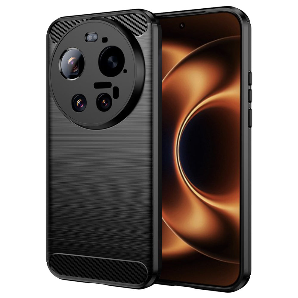 Puzdro pre Xiaomi 17 Ultra, Techsuit, Carbon, Čierne