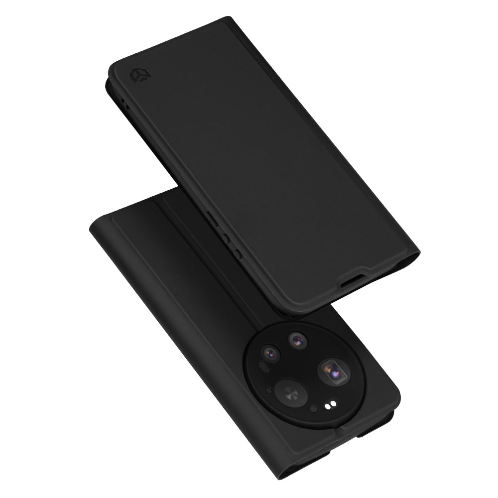 Case for Xiaomi 17 Ultra, Techsuit, Magskin Book, Black