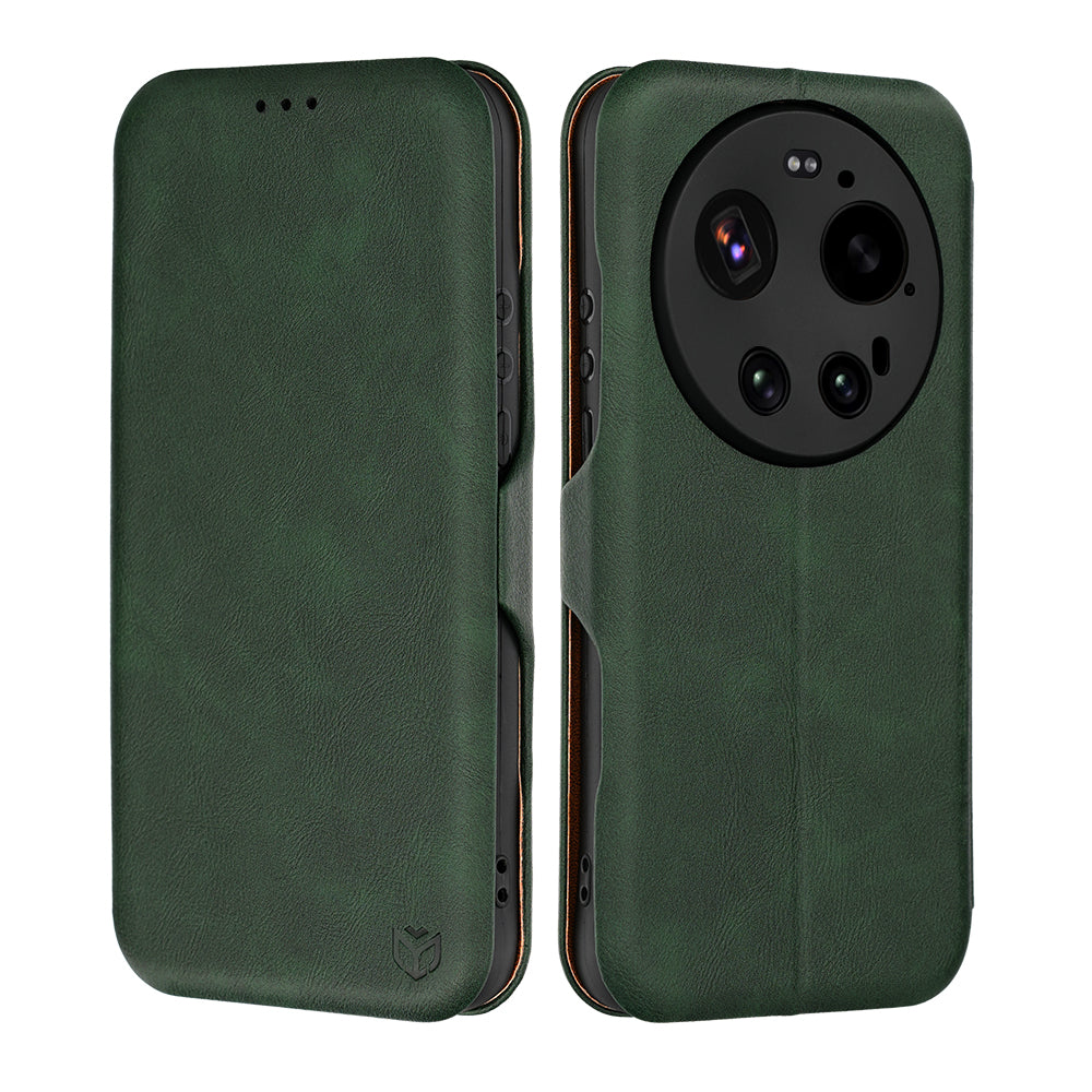 Puzdro pre Xiaomi 17 Ultra, Techsuit, Safe Wallet Plus, Zelené