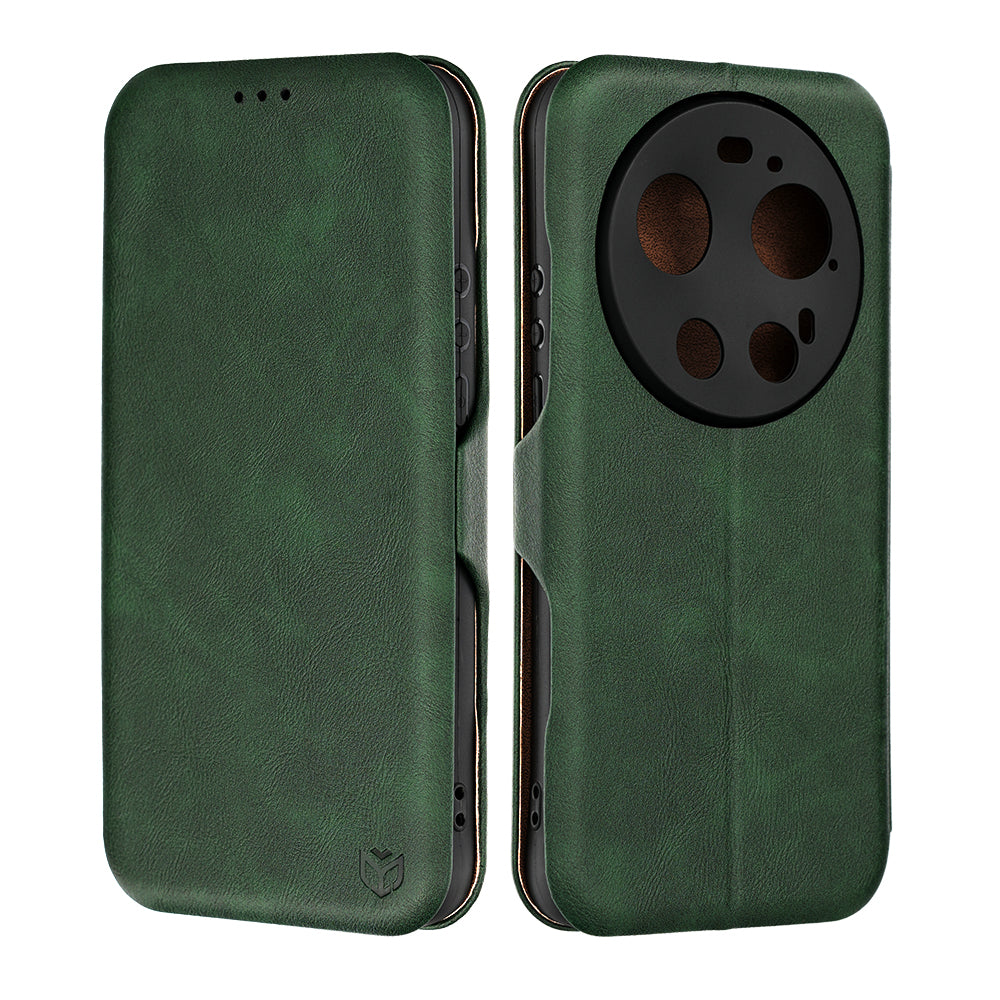 Puzdro pre Xiaomi 17 Ultra, Techsuit, Safe Wallet Plus, Zelené