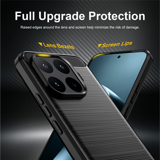 Puzdro pre Xiaomi 17T Pro, Techsuit, Karbón, Čierne