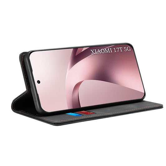 Puzdro pre Xiaomi 17T, Techsuit, Confy, Čierne