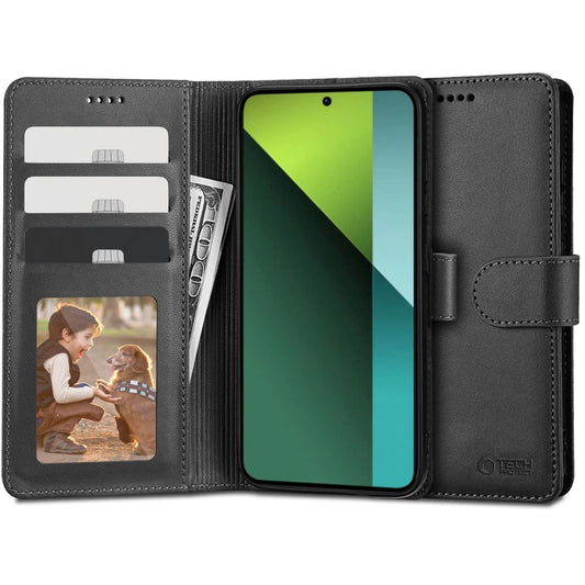 Puzdro pre Xiaomi Poco X6 / Note 13 Pro 5G, Tech-Protect, peňaženka, čierne