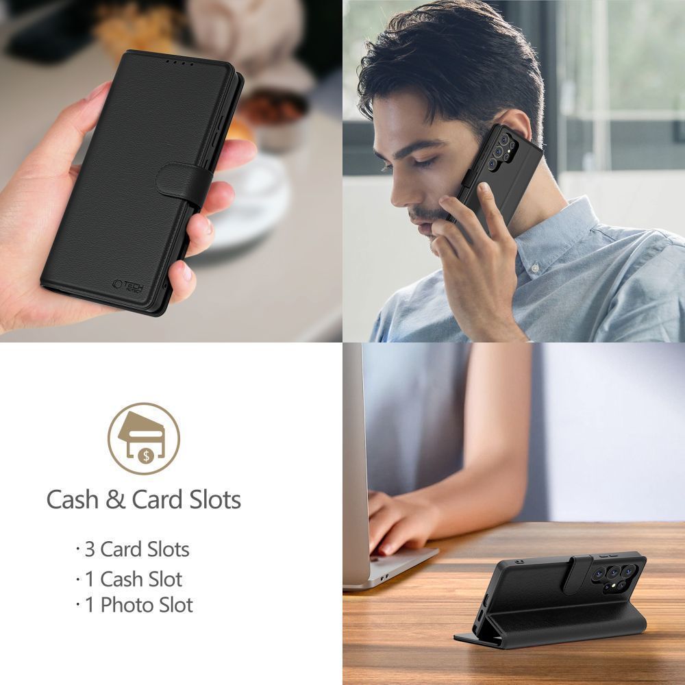 Puzdro pre Xiaomi Poco F8 Ultra, Tech-Protect, Wallet, Čierne