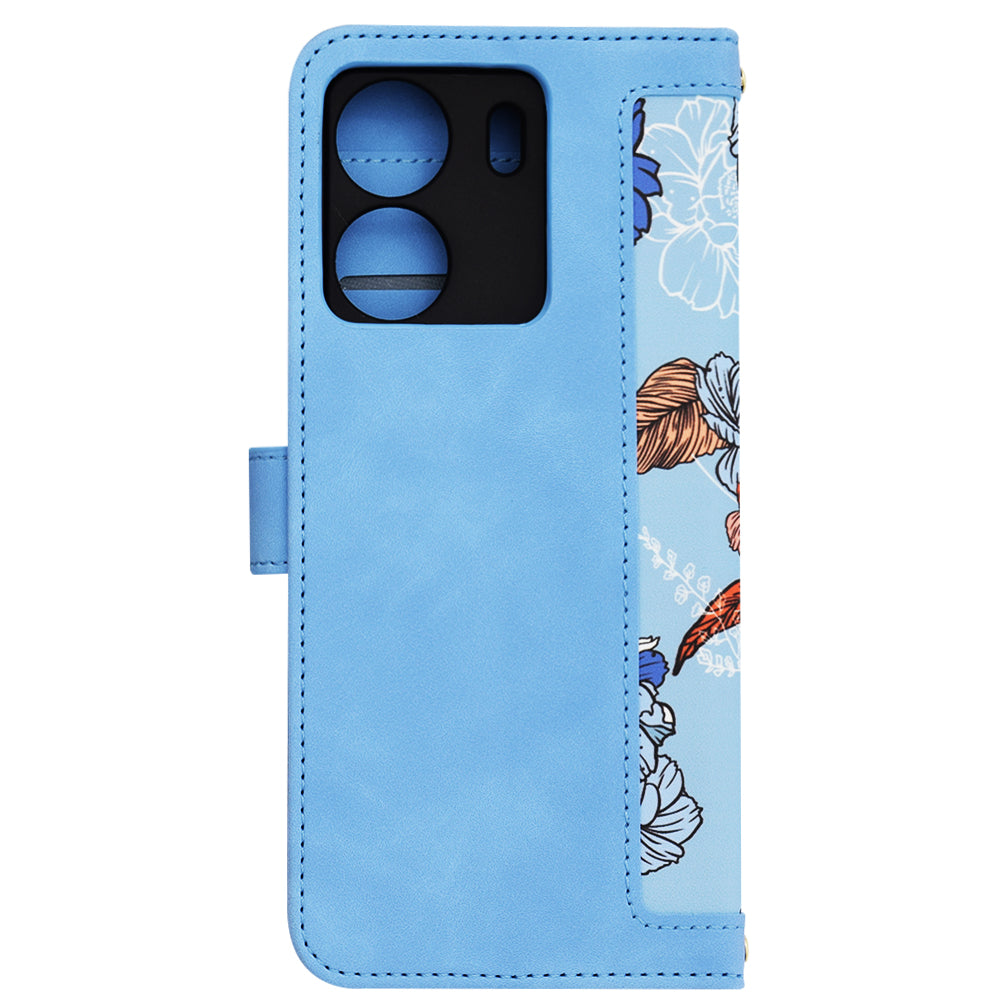 Puzdro pre Xiaomi Poco C65 / Redmi 13C, Techsuit, FlipCraft, Modrá