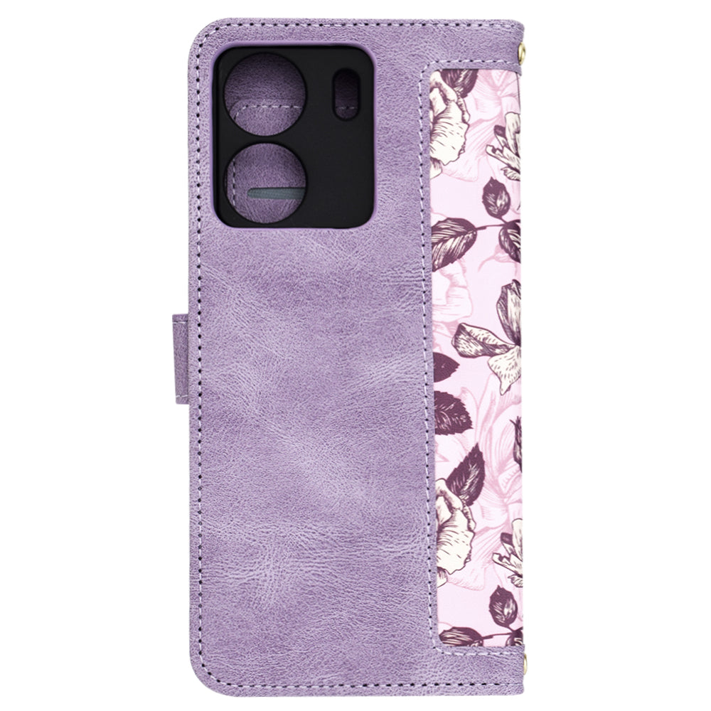 Puzdro pre Xiaomi Poco C65 / Redmi 13C, Techsuit, FlipCraft, Fialová