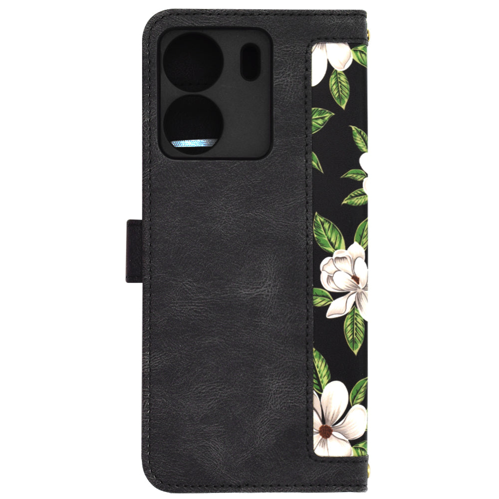 Puzdro pre Xiaomi Poco C65 / Redmi 13C, Techsuit, FlipCraft, Čierna