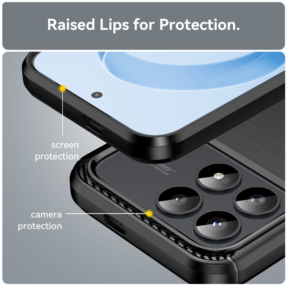 Puzdro pre Xiaomi Poco F8 Pro, Techsuit, Carbon, Čierne