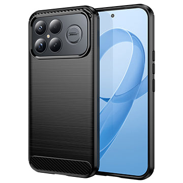 Puzdro pre Xiaomi Poco F8 Ultra, Techsuit, Carbon, Čierne