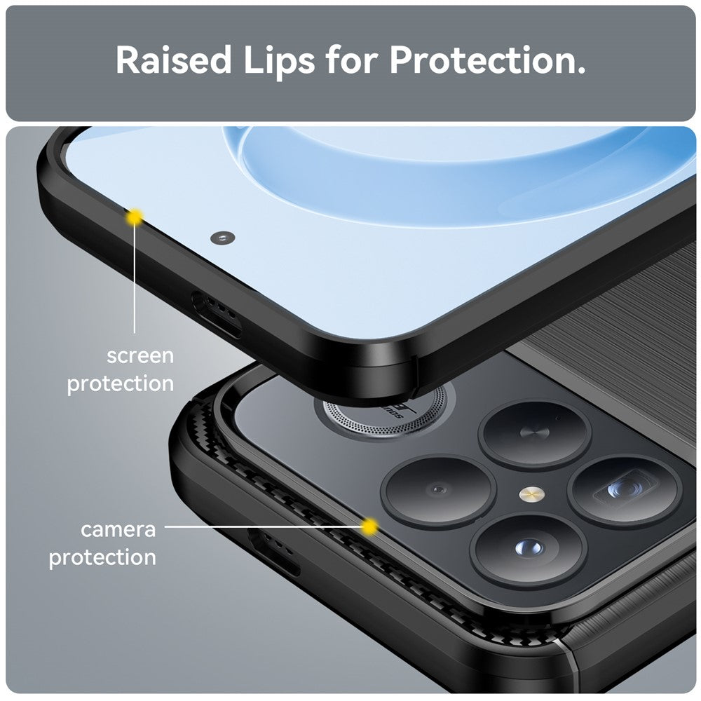 Puzdro pre Xiaomi Poco F8 Ultra, Techsuit, Carbon, Čierne
