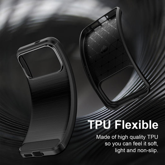 Puzdro pre Xiaomi Poco F9 Pro, Techsuit, Karbón, Čierne