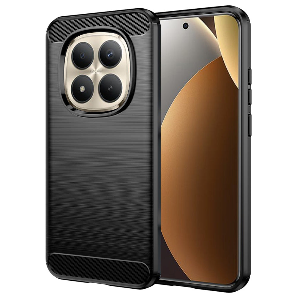 Puzdro pre Xiaomi Poco M8 Pro / Redmi Note 15 Pro+ 5G, Techsuit, Carbon, Čierne