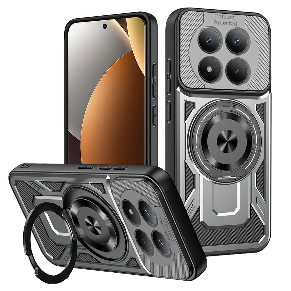 Puzdro pre Xiaomi Poco M8 Pro / Redmi Note 15 Pro+ 5G, Techsuit, RuggedCam, Sivé