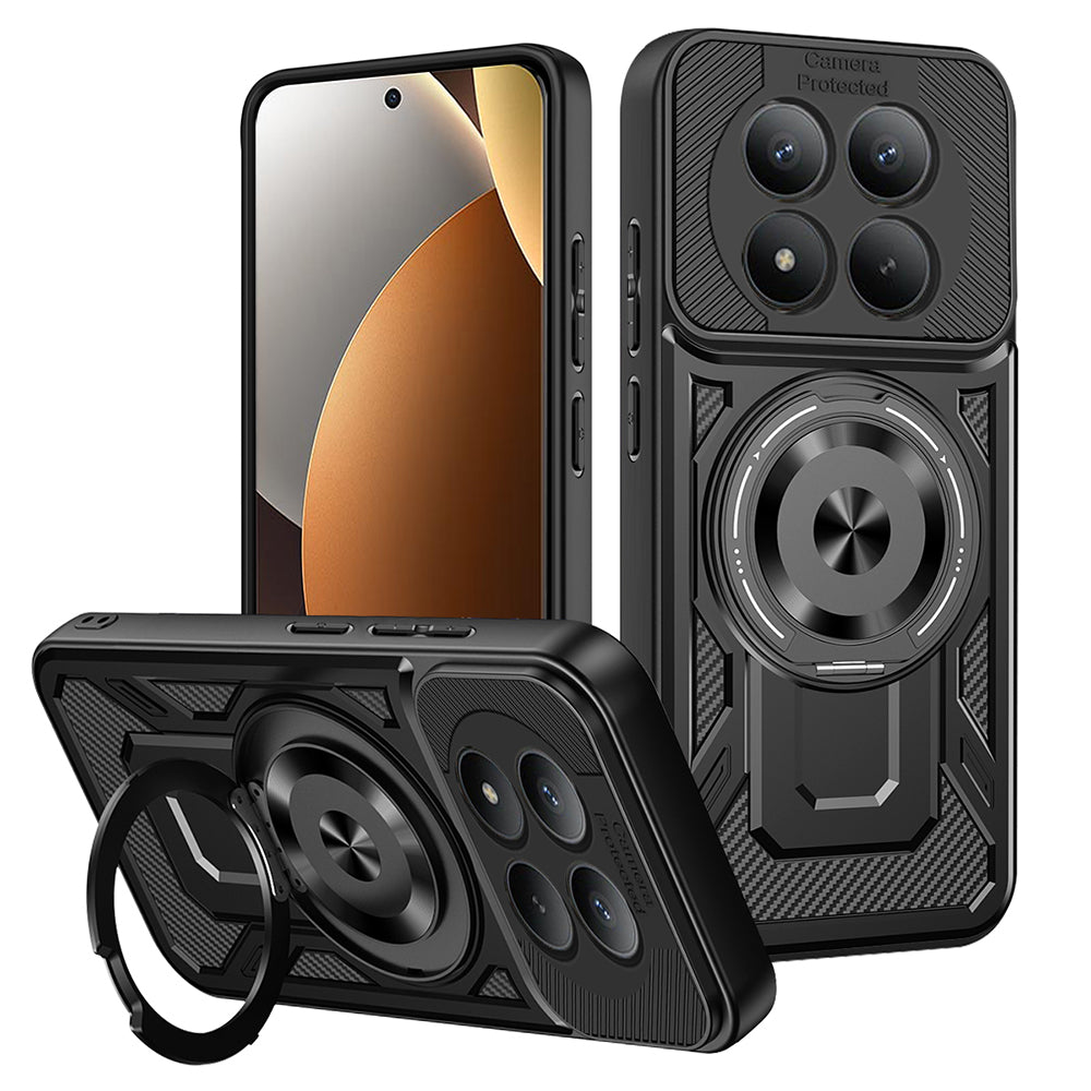 Puzdro pre Xiaomi Poco M8 Pro / Redmi Note 15 Pro+ 5G, Techsuit, RuggedCam, Čierne
