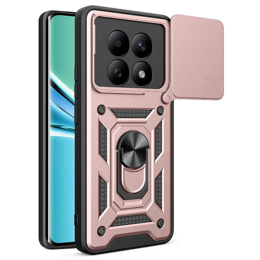 Puzdro pre Xiaomi Poco M8 / Redmi Note 15 5G / Note 15 4G, Techsuit, CamShield, Ružovo Zlaté