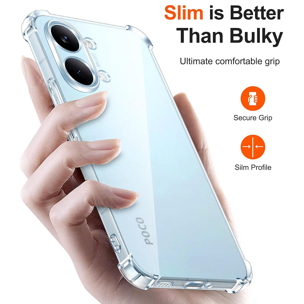 Puzdro pre Xiaomi Poco X8 Pro Max, Techsuit, Shockproof Clear, Transparentné