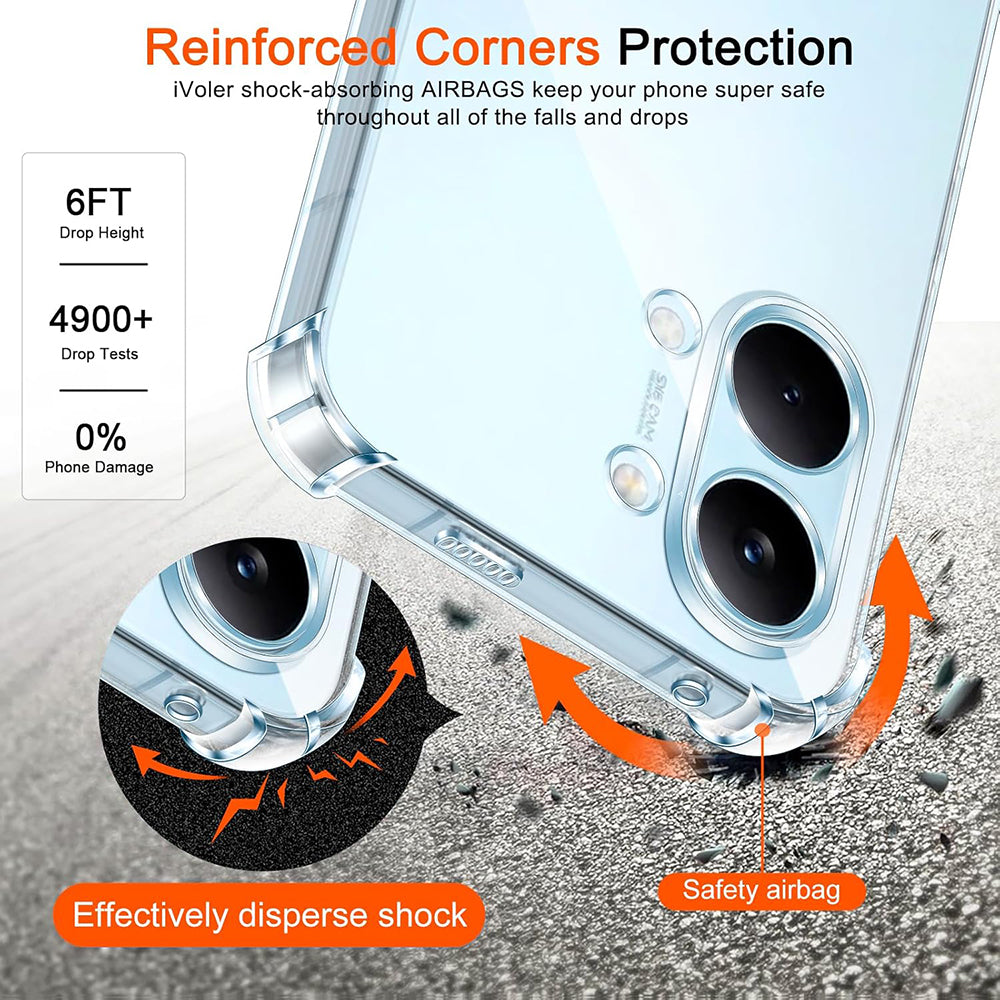 Puzdro pre Xiaomi Poco X8 Pro Max, Techsuit, Shockproof Clear, Transparentné