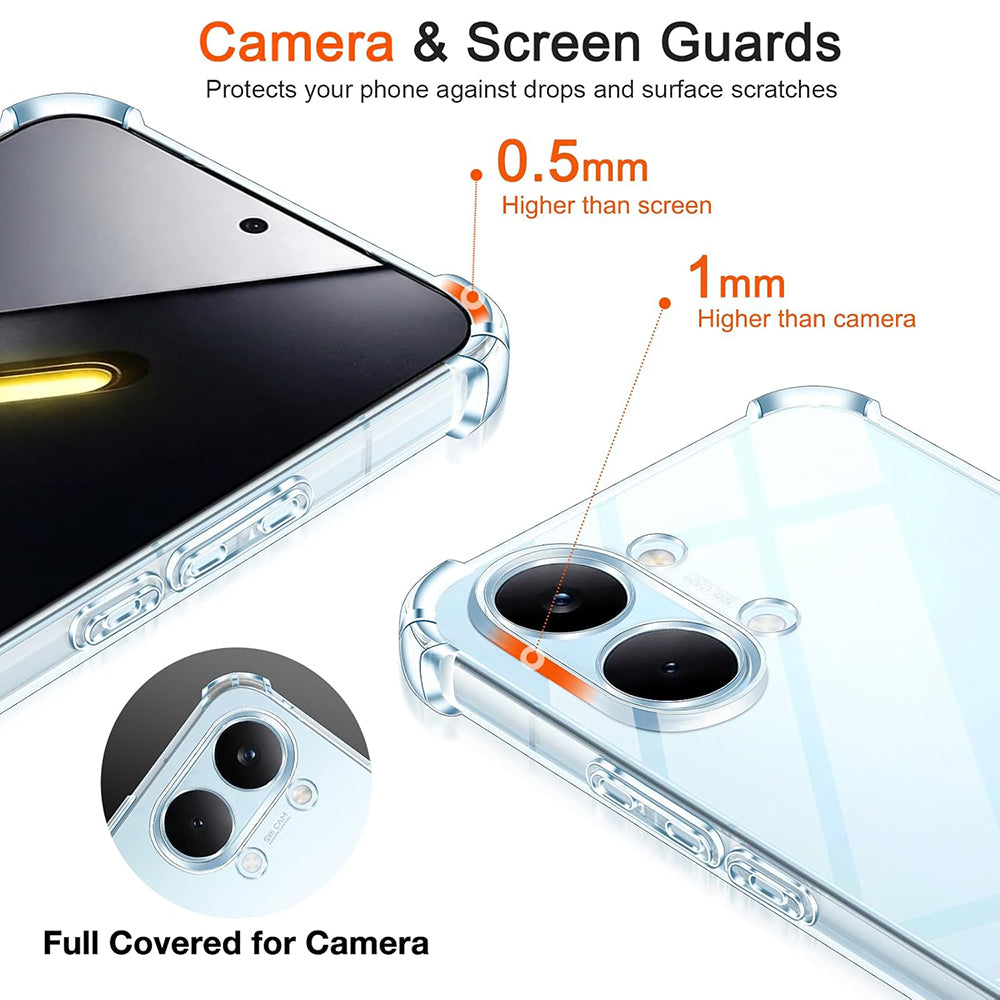 Puzdro pre Xiaomi Poco X8 Pro Max, Techsuit, Shockproof Clear, Transparentné