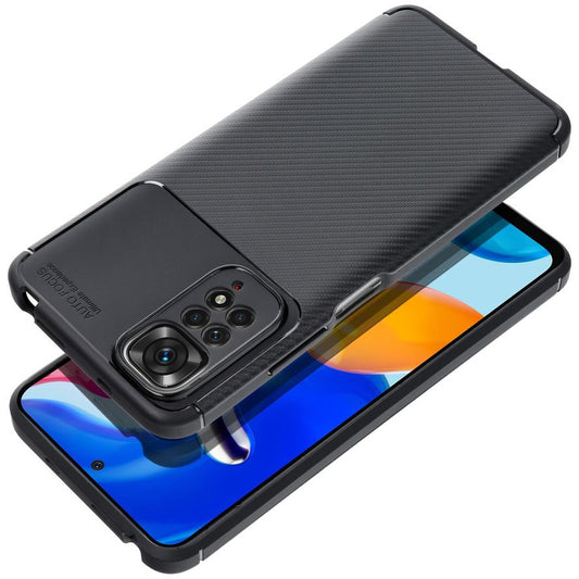 Puzdro pre Xiaomi Poco C65 / Redmi 13C, OEM, Carbon Premium, Čierne
