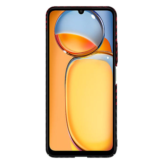 Puzdro pre Xiaomi Redmi 13C 5G / 13C / Poco C65, Techsuit, Carbonite FiberShell, Čierno-červené