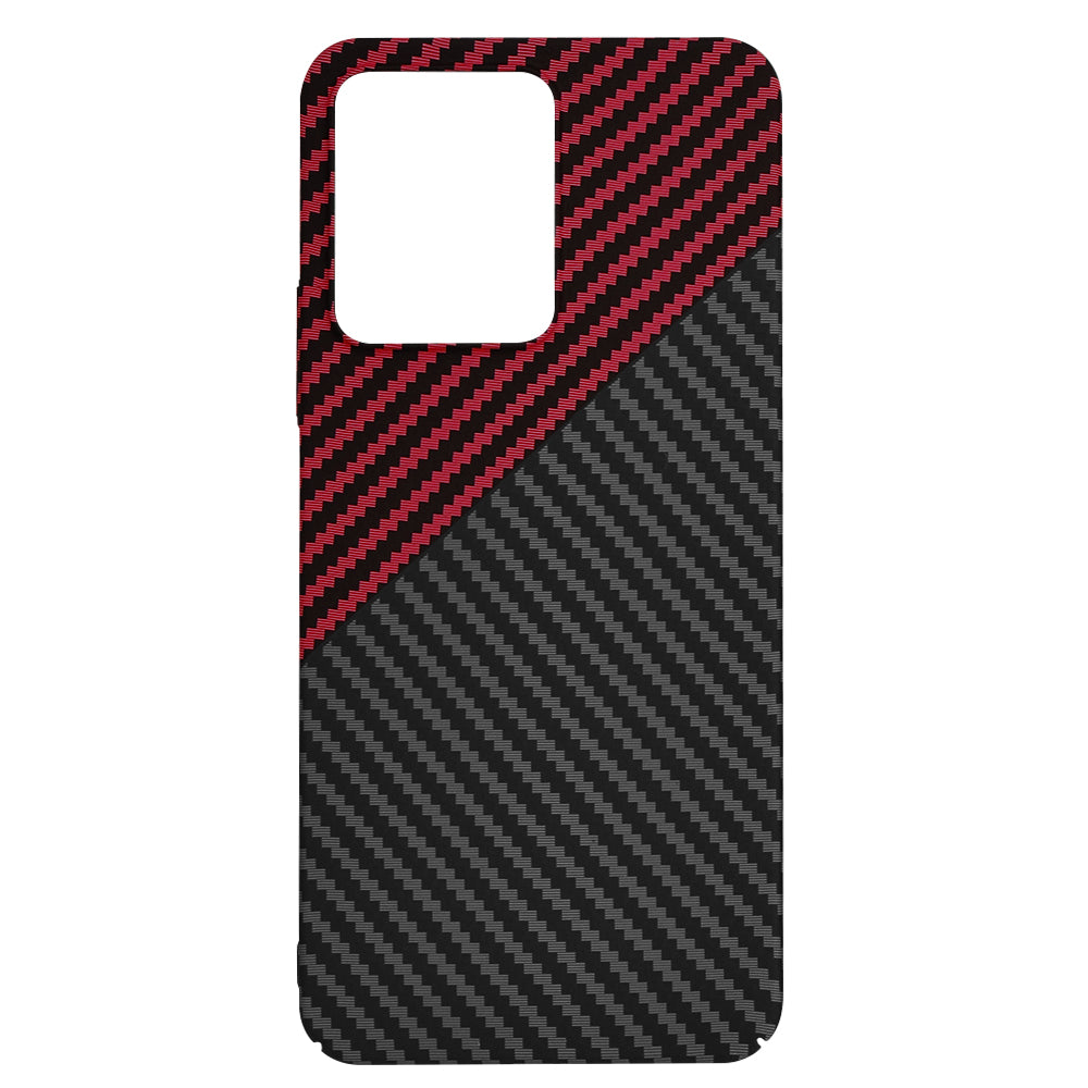 Puzdro pre Xiaomi Redmi 13C 5G / 13C / Poco C65, Techsuit, Carbonite FiberShell, Čierno-červené