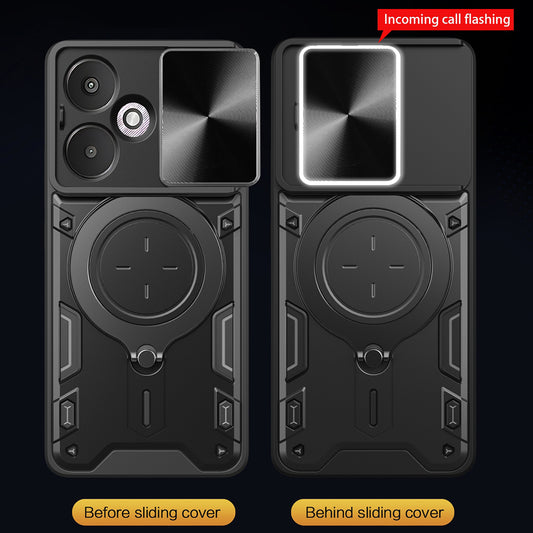 Puzdro pre Xiaomi Redmi 13C 5G, Techsuit, CamGuard Pro, Ružovo-zlaté