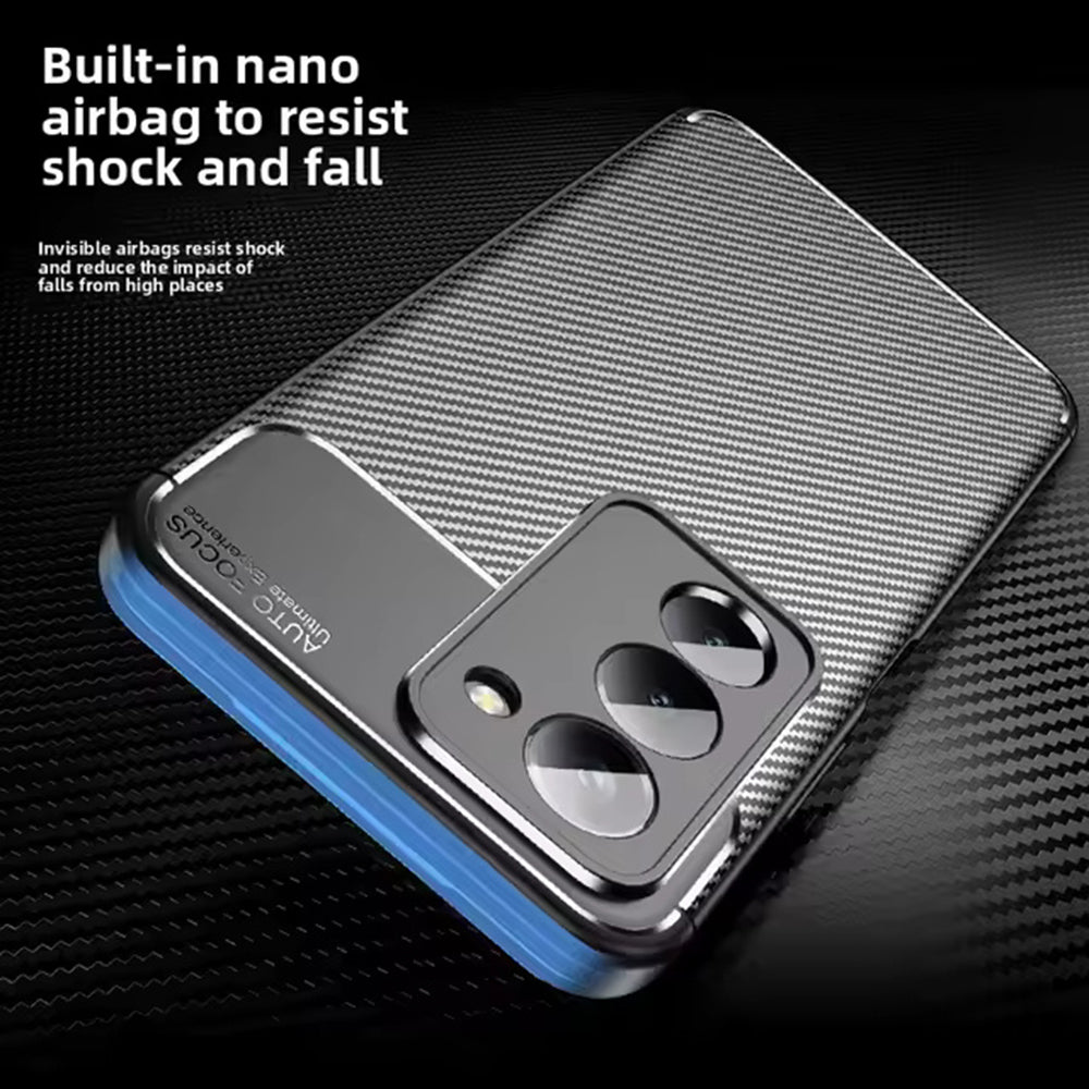 Puzdro pre Xiaomi Redmi 15 5G / 15 4G, Techsuit, CarbonFiber, Čierne